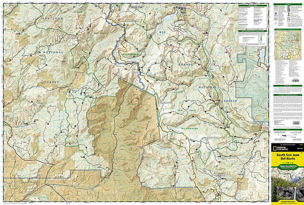 National Geographic Trails Illustrated Colorado South San Juan Del Norte Map TI00000142