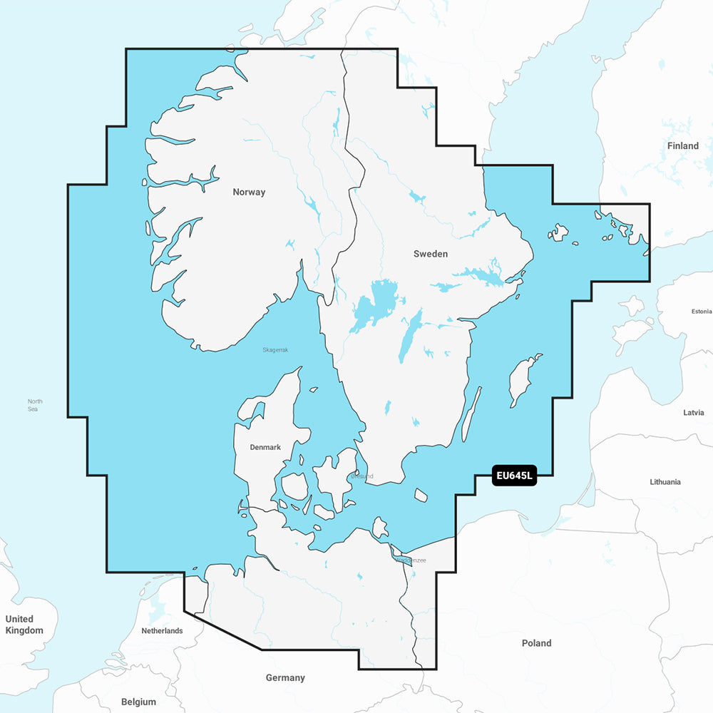 Garmin Navionics+ NSEU645L - Skagerrak  Kattegat - Marine Chart [010-C1274-20]