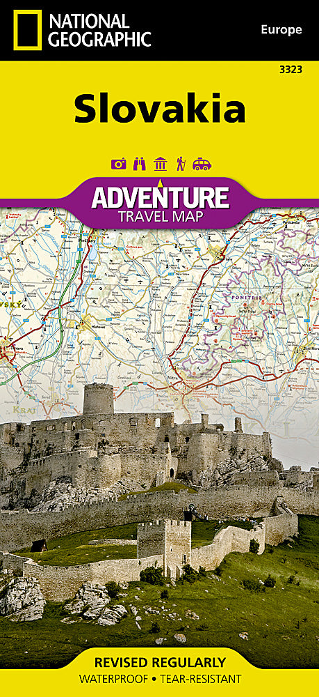 National Geographic Adventure Map Slovakia Europe AD00003323
