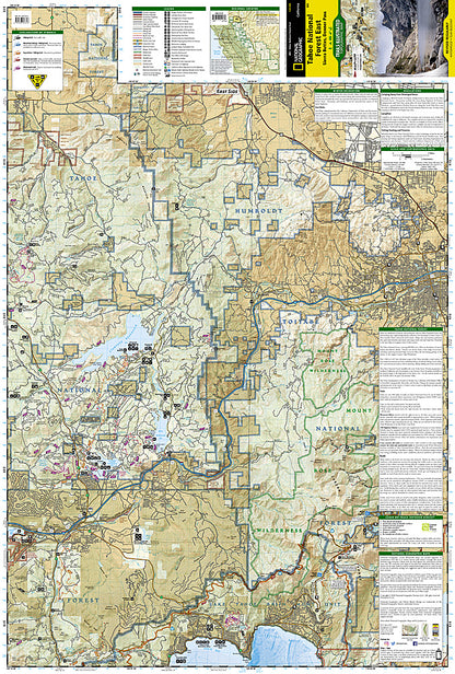 National Geographic CA NV Tahoe National Forest Map Pack TI01021198B