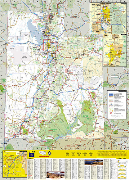 National Geographic GuideMap Utah Road Map & Travel Guide GM00620395