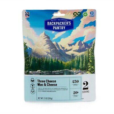 Backpacker's Pantry Three Cheese Mac & Cheese 2-Serving Freeze Dried Camp Food