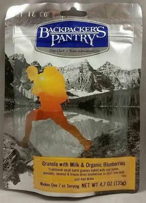 Backpacker's Pantry Granola w/Milk/Blueberries 1-Serving Freeze Dried Camp Food
