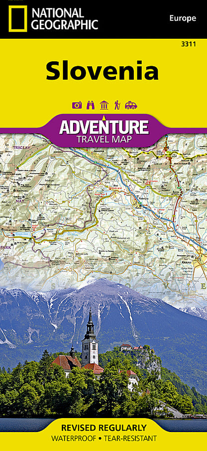 National Geographic Adventure Map Slovenia Europe AD00003311