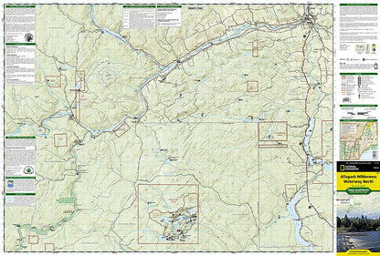 National Geographic Trails Illustrated ME Allagash Wilderness Waterway N Map TI00000400