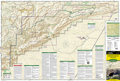 National Geographic Trails Illustrated NM Carlsbad Caverns National Park Map TI00000247