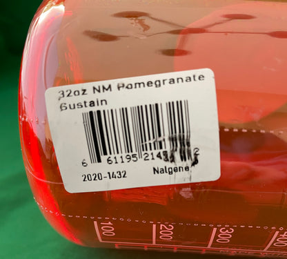 Nalgene Narrow Mouth 32 oz Sustain Bottle Pomegranate 2020-1432