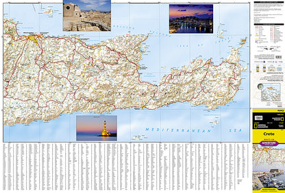 National Geographic Adventure Map Island of Crete Greece Europe AD00003317