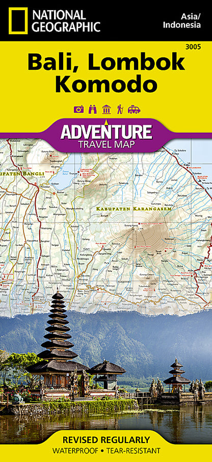 National Geographic Adventure Map Bali/Lombok/Komodo AD00003005