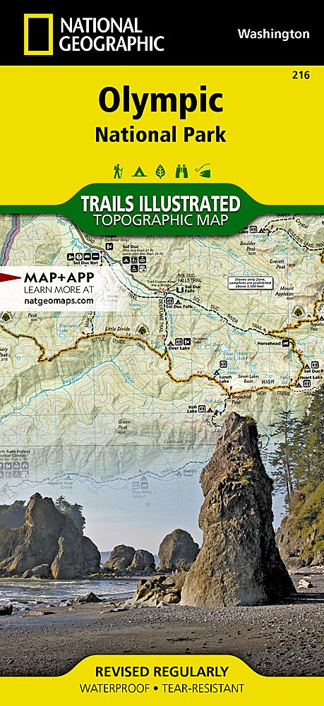 National Geographic Trails Illustrated WA Olympic National Park Map TI00000216