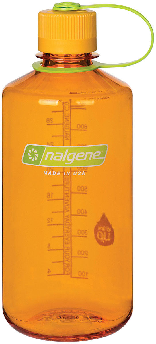 Nalgene Narrow Mouth Tritan 32 oz Bottle Clementine w/Orange Cap