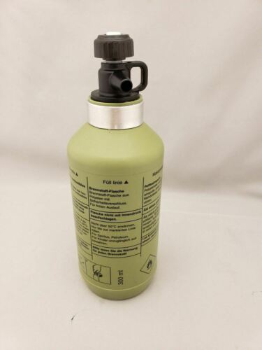 Trangia 0.3 L Green HDPE Fuel Bottle w/Safety Valve for Filling Alcohol Stoves