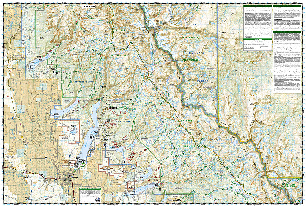 National Geographic Wind River Range Map Pack Bundle TI01021281B