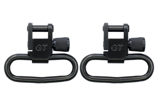 GROVTEC Black 1.25" Locking Sling Swivels 1-Pair GTSW02