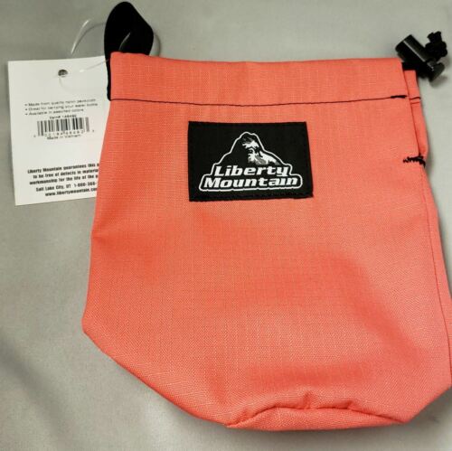 Liberty Mountain Nylon 1-Qt Water Bottle Carrier Pink w/Drawstring & Belt Loop