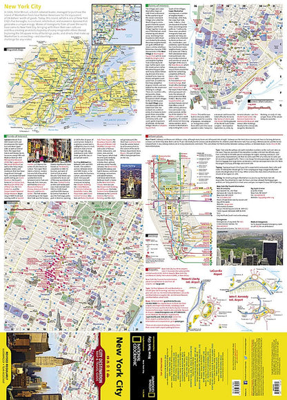 National Geographic City Destination Map York City NY DC00620552