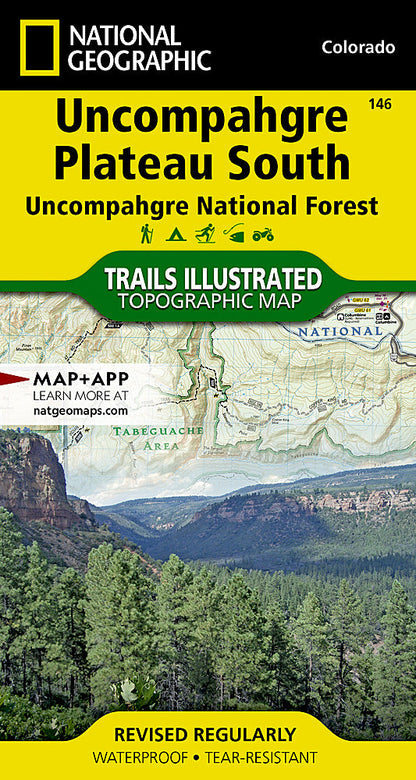 National Geographic Trails Illustrated Colo Uncompahgre Plateau South Map TI00000146