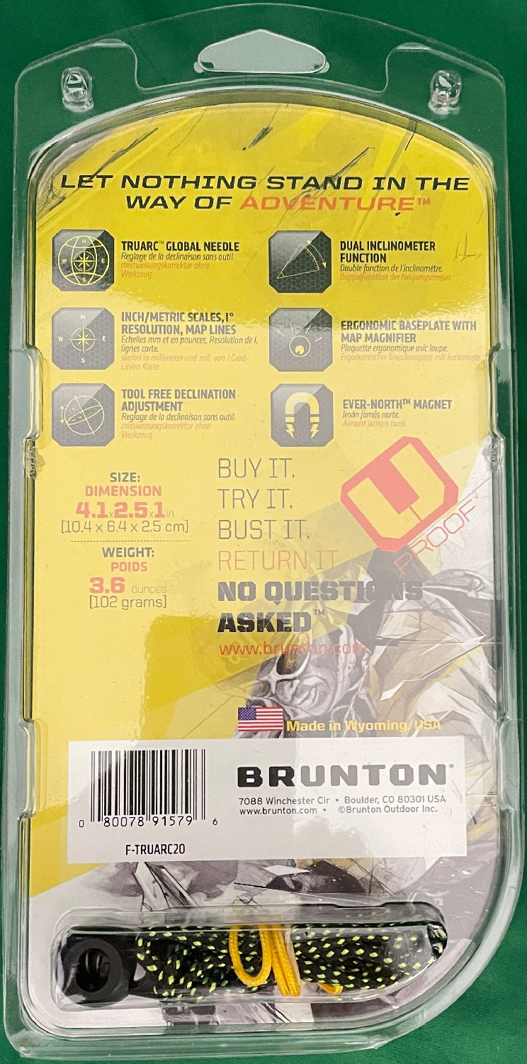 New Brunton TruArc 20 Sighting Compass F-TRUARC20