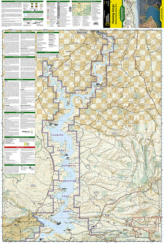 National Geographic Trails Illustrated Utah Flaming Gorge/East Uintas Map TI00000704