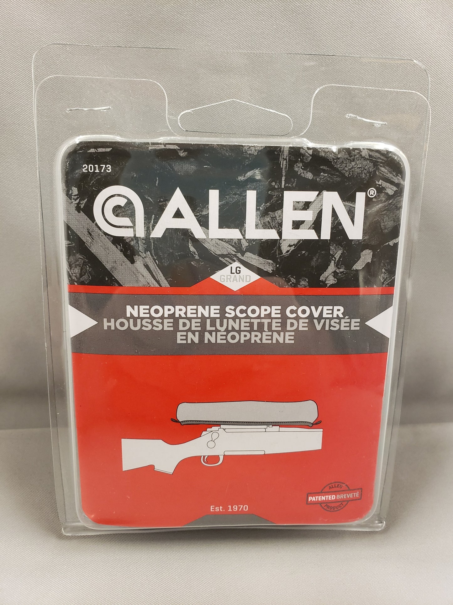 Allen Neoprene Scope Cover Reversible Camo & Black - Size L 20173