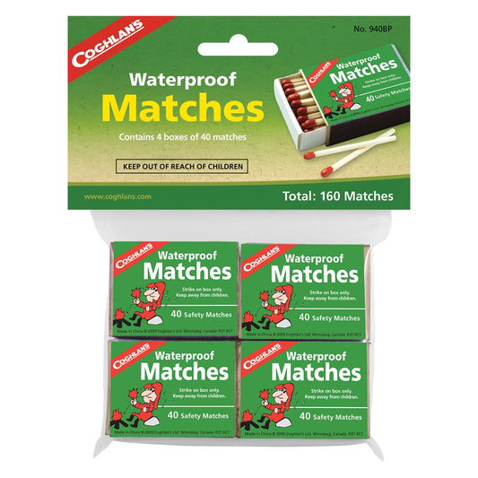 Coghlan's Waterproof Matches 4-Boxes 940BP