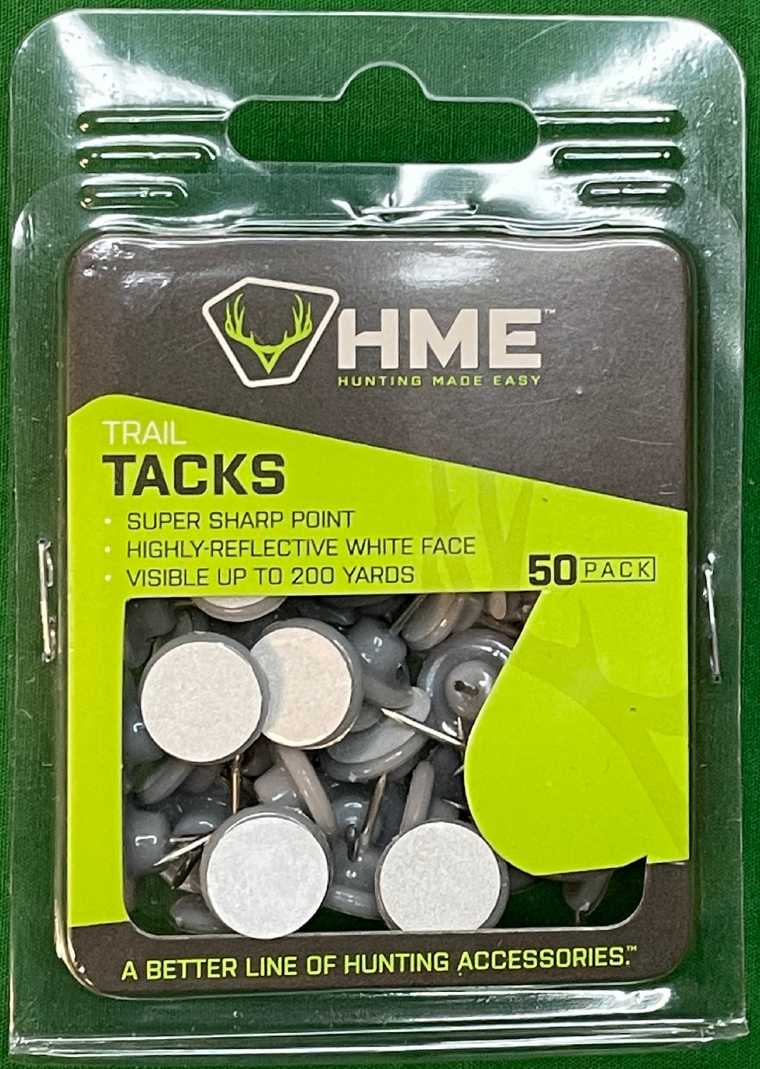 HME Plastic Trail Tacks Highly-Reflective White 50-Pack PRT-50-W ...