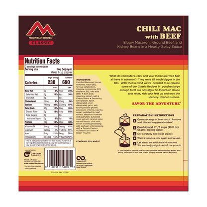 Mountain House Classic Chili Mac w/Beef 54128