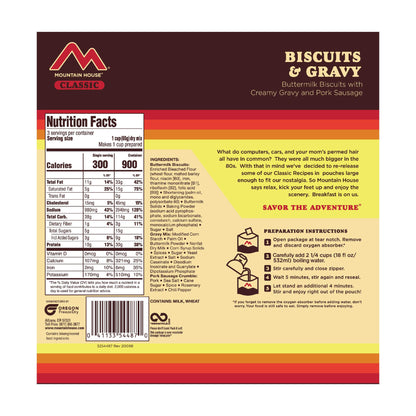 Mountain House Classic Biscuits and Gravy 54487