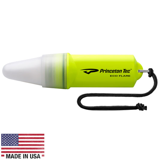 Princeton Tec Eco Flare Flashlight w/Key Ring Neon Yellow EF-2-NY
