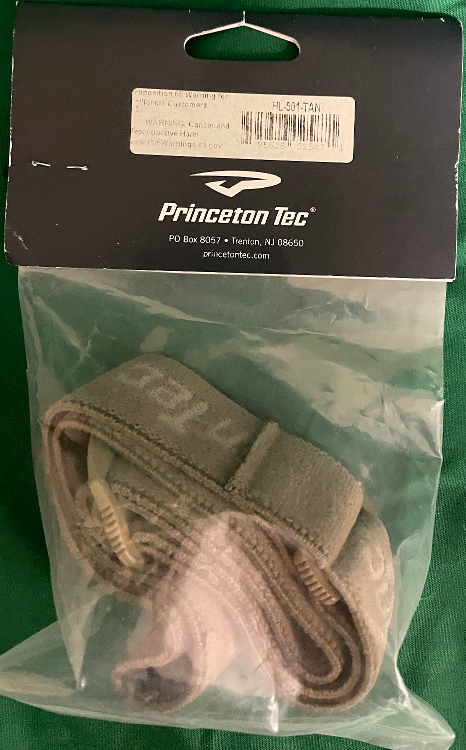 Princeton Tec Replacement Headlamp Strap 1" Tan HL-501-TAN