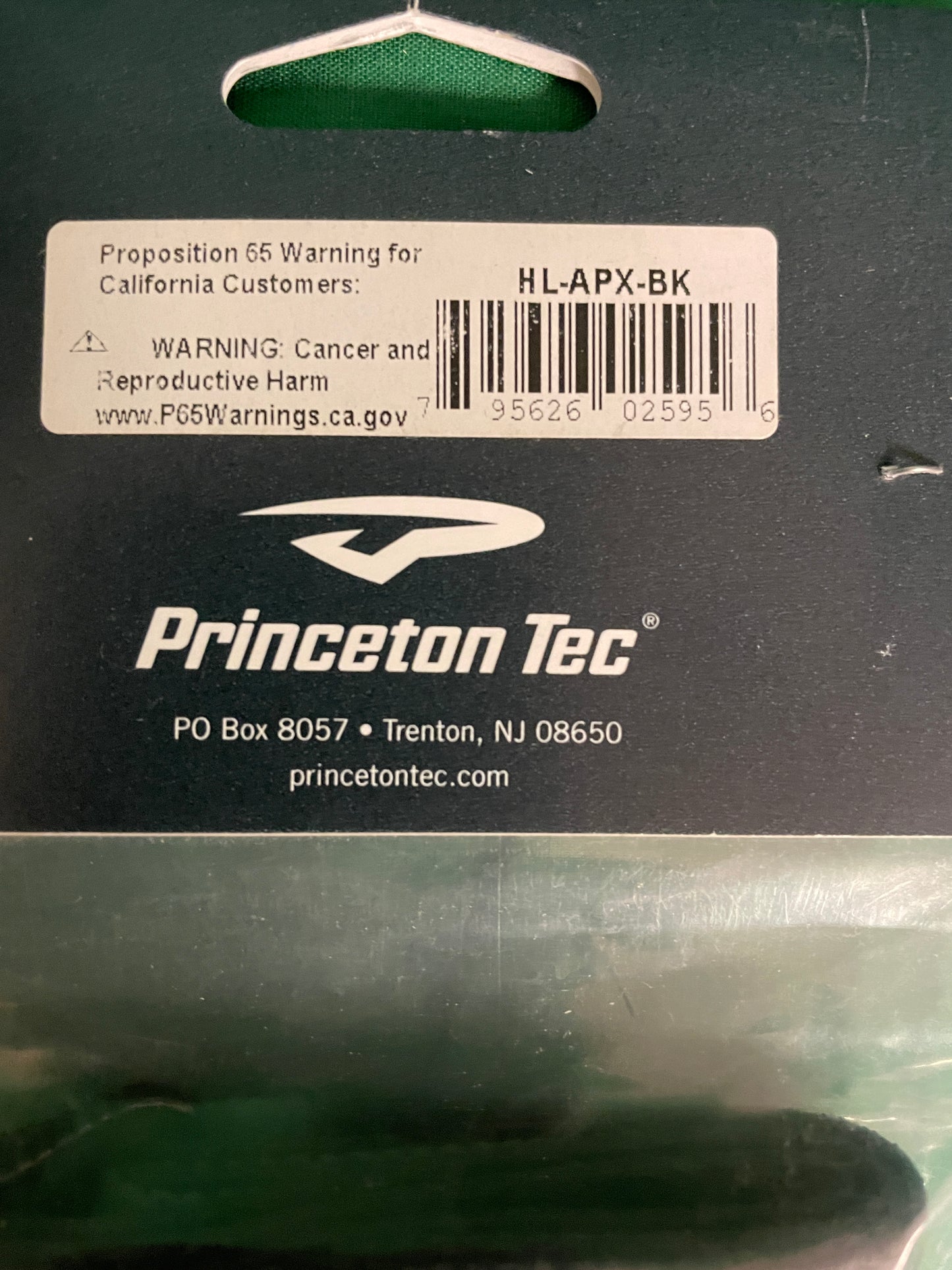 Princeton Tec Replacement Apex Head & Crown Strap 1" Black HL-APX-BK