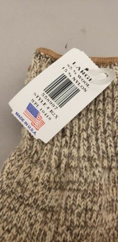 Newberry Knitting Wool/Nylon Blend Fingerless Ragg Gloves Pair Size L Glove