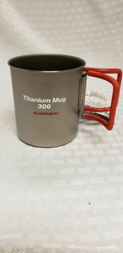 EverTI Mug 300 FH Titanium Single Wall 300ml Cup w/Folding Handles EBY266R