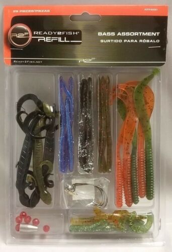 Ready2Fish 29-Piece Jig & Spin Lure Kit - Bass, Walleye, Northern, Panfish