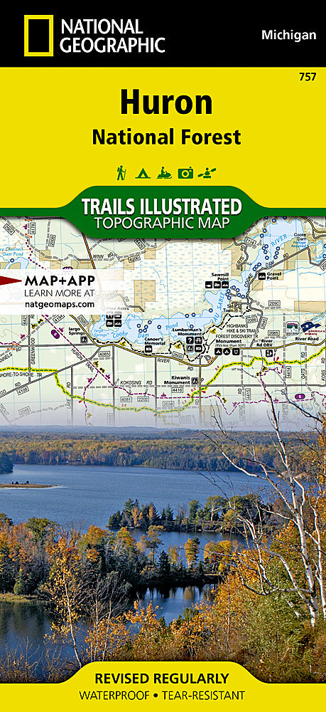 National Geographic Huron-Manistee Nat Forest Map Pack Bundle TI01021240B