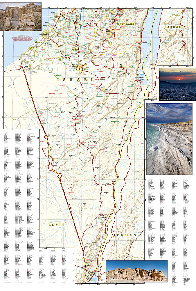 National Geographic Adventure Map Israel AD00003208