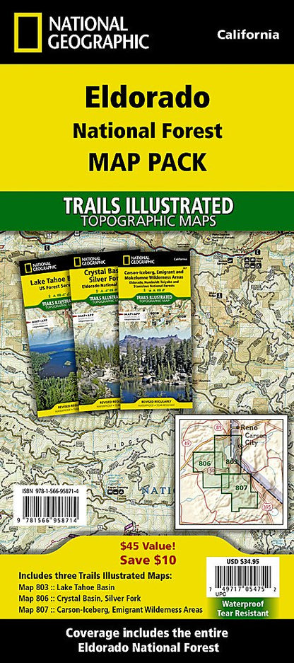 National Geographic Eldorado Nat Forest Map Pack Bundle TI01021251B