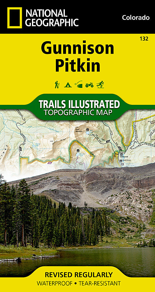 National Geographic Trails Illustrated Colorado Gunnison Pitkin Topo Map TI00000132