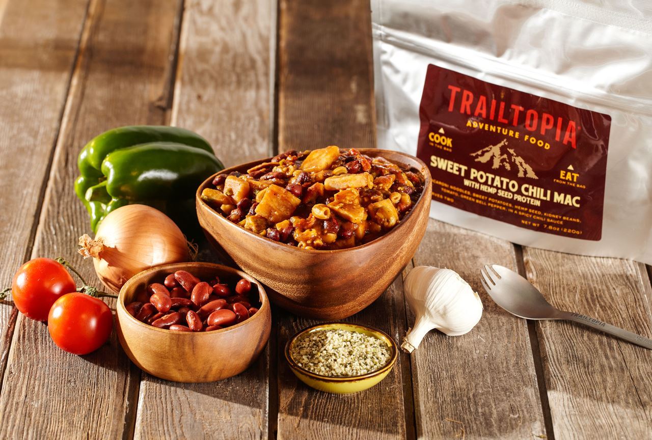 Trailtopia Sweet Potato Chili Mac 2 Serving