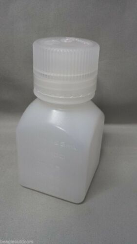 Nalgene Ultralite Narrow Mouth 4oz BPA-Free HDPE Square Storage Bottle