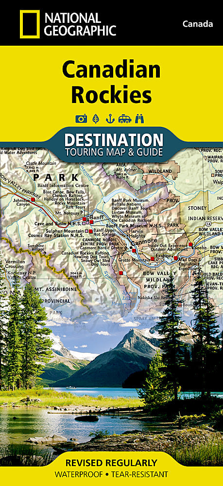 National Geographic Canadian Rockies Destination Touring Map & Guide DM01020691