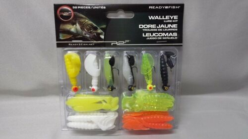 Ready 2 Fish R2FK2-WLEYE3 Fishing R2F Lure Kit Rtf Walleye 3 Kit