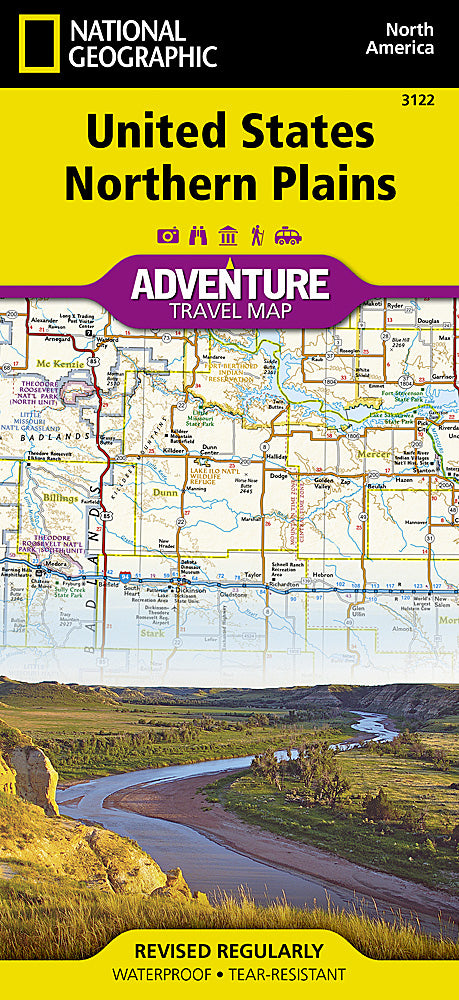 National Geographic Adventure Map US Northern Plains AD00003122