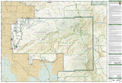 National Geographic Trails Illustrated Arizona Saguaro National Park Map TI00000237