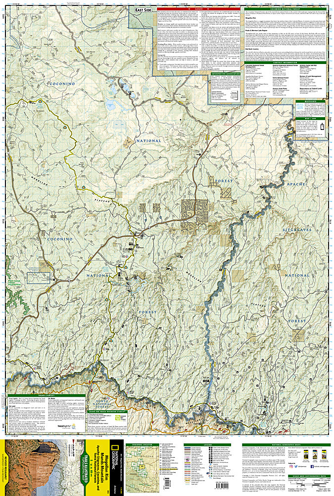 National Geographic Coconino Nat Forest Map Pack Bundle TI01021248B