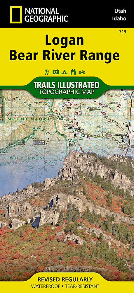 National Geographic Trails Illustrated Utah Logan Bear River Range Trail Map TI00000713