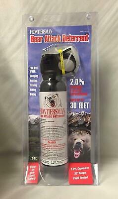 Sabre Frontiersman Bear Spray 7.9oz (No Holster) Maximum Strength 30' Range