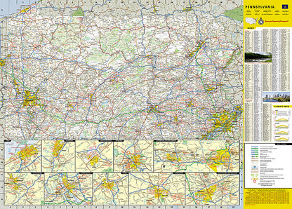 National Geographic GuideMap PA Pennsylvania Road Map & Travel Guide GM01020318