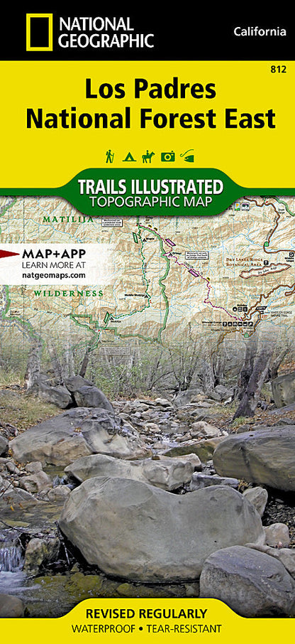 National Geographic Trails Illustrated CA Los Padres Natl Forest East Map TI00000812