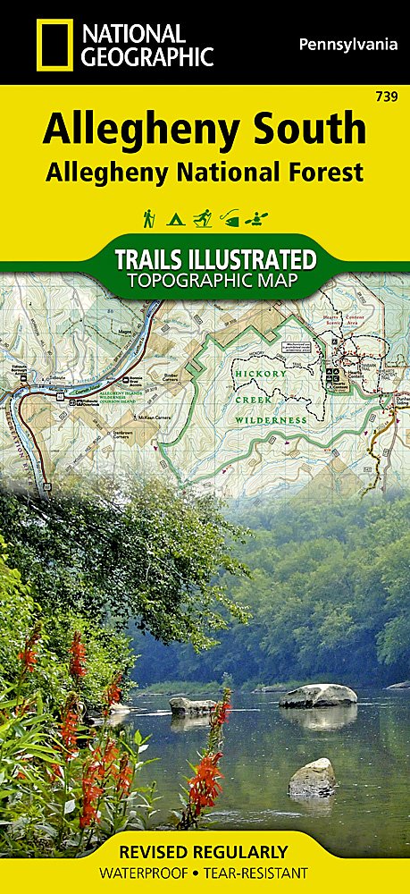 National Geographic Allegheny Nat Forest Map Pack Bundle TI01021245B